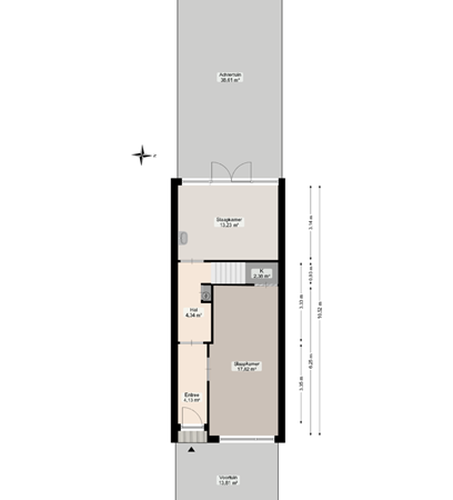 Floorplan - Robijnstraat 46, 9743 KR Groningen